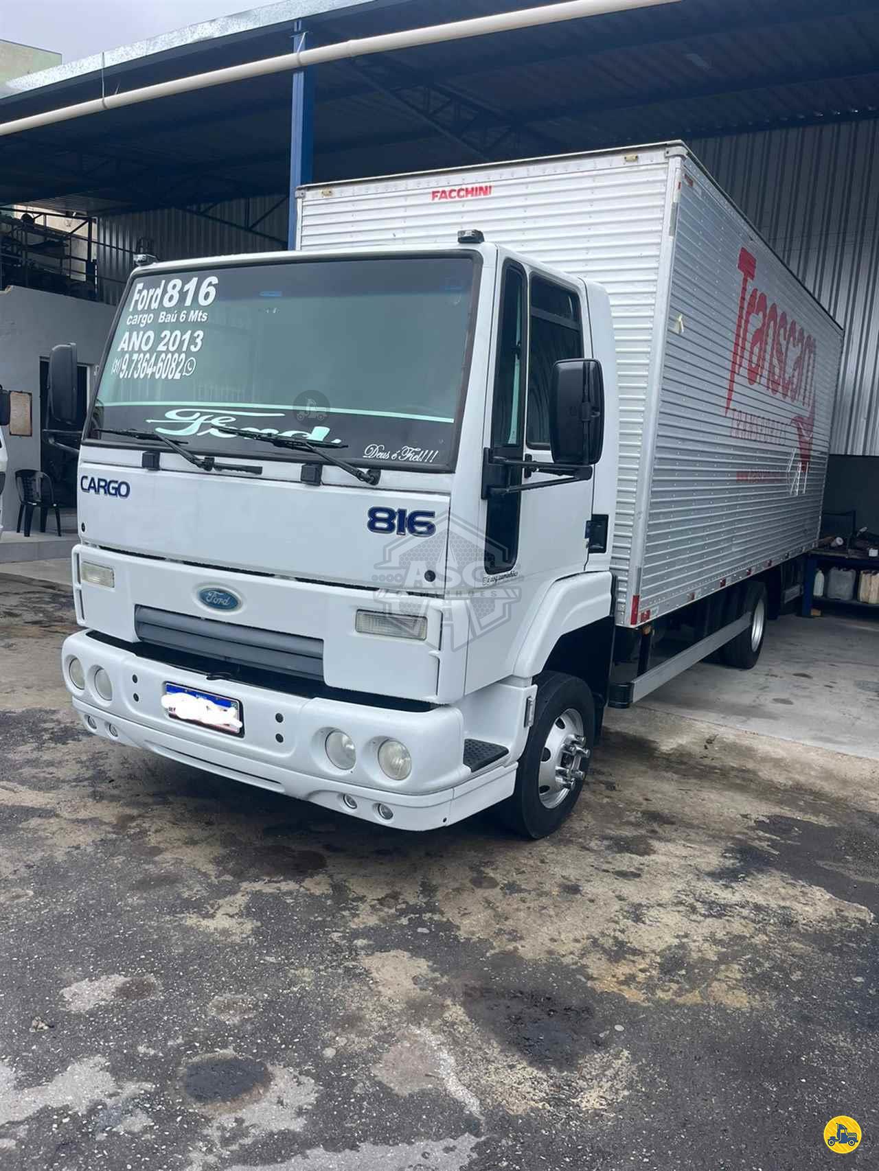 CAMINHAO FORD CARGO 816 Baú Furgão 3/4 4x2 ASG Caminhões CONTAGEM MINAS GERAIS MG